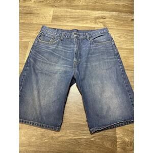 Levi's Denim Shorts Size 38 Style 569 Straight Red Tab